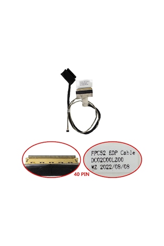 Dc02c00lz00 Hp Pavilion Gaming 15-dk2xx Serisi Lcd Data Kablosu V2 40 Pin / Ldc687v2