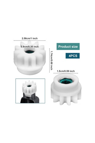 Youmex 4 Adet Tek Yönlü Mop Pedal Yer Değiştirme Parçası - O-cedar Ve Vileda Rotate İçin Uyumlu