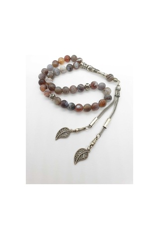 Sertifikalı Bostwana Akik Doğal Taş Tesbih 8 Mm