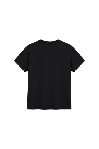 Vadon 1009 Kadın Pamuklu Regular Fit Bisiklet Yaka Yumuşak Dokulu Kısa Kollu Basic T-shirt Siyah