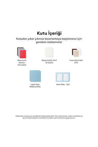 Cricut 2012405 Explore 5 Başlangiç Paketi Kesi Ci Maki Ne + Sarf Malzemeler Paketi