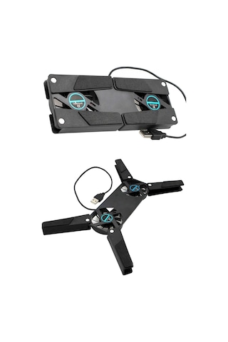 Mobee Portatif Katlanabilir Laptop Soğutucu Notebook Cooler 2 Fanlı