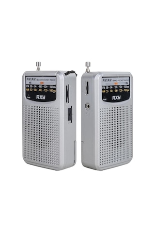Roxy Rxy-bariton Cep Tipi Mini Pilli Analog Radyo - Gri