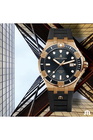Maurice Lacroix ML-AI6058BRZ0B330-2 Erkek Kol Saati ve Yedek Kordon 43 mm