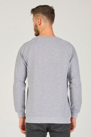 V4003 Dewberry Reglan Kol Erkek Sweatshırt-gri Gri
