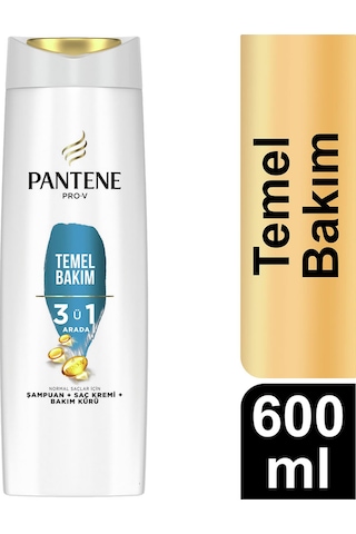 Pantene Temel Bakım 3'ü 1 Arada Şampuan 600 ML