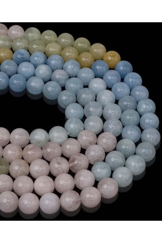 8 Mm Morganit Taşı Dizi A Gümüş