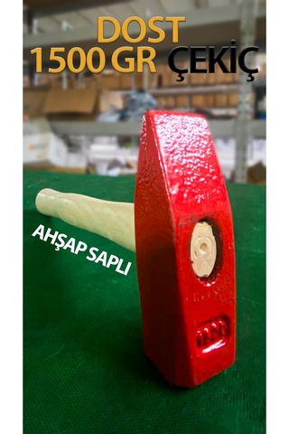 Çekiç Ahşap Saplı Sağlam Dayanıklı 1500 Gr