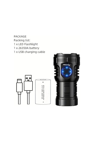 Brightnova Yüksek Parlaklık 8x Led Xpg Güçlü Küçük El Feneri Type-c Şarj Portatif Klips Mıknatıslı Gece Lambası Black X68 Altın