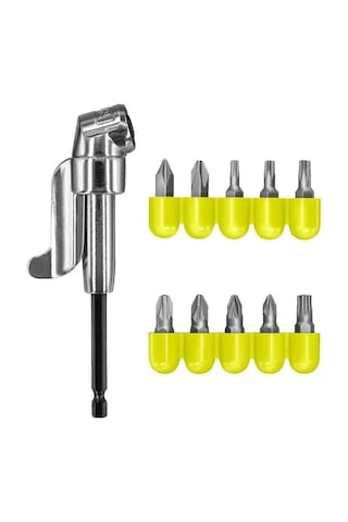 Ryobi Rakrad11 Köşe Vidalama Adaptörü + 10 Parça Aksesuarlı 5132004834
