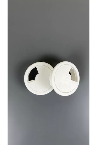 Mebel'naa Furnitura Mystery Masa Tıpası, Kablo Kanalı, Bilgisayar Kabloları İçin, 1 Adet 254193078 Beyaz