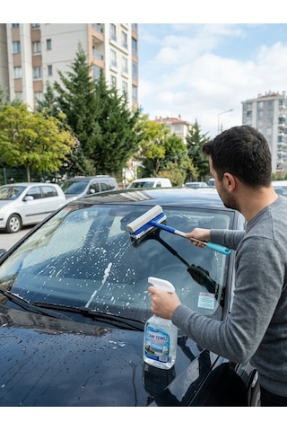 Teleskopik Saplı Süngerli Cam Silici Çekçek 90 Cm