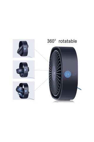 Kosona Mavi Usb Masaüstü Fanı - 360 Derece Döner, 3 Hızlı, Sessiz Motorlu, Taşınabilir Küçük Fan Ofis/dormitoru/laptop