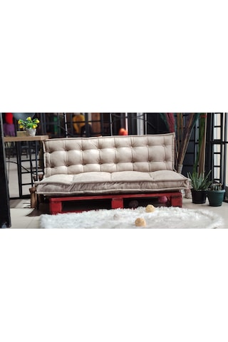 Colormix Colormix Berlin 5, Palet Üstü, Oturma Minderi,yer Minderi, Minder,tv Izleme Minderi, Bahçe Minderi, Krem