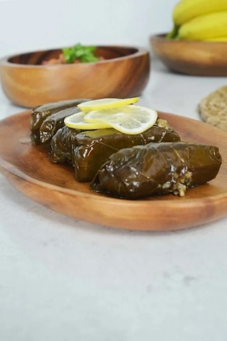 Akasya Oval Tabak Sunum Tabağı Açık Kahverengi