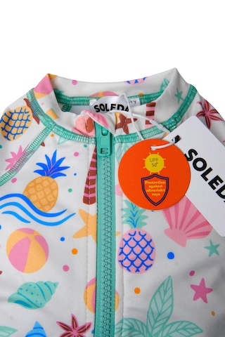 Soleda Uv Korumalı Upf 50+ Bebek Çocuk Tulum Mayo Beach Fun Çok Renkli
