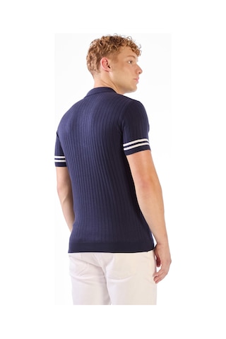 Dufy Fitilli Polo Triko Tshirt Lacivert