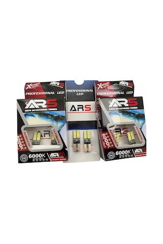 T10 Led Dipsiz W5W Canbus 24 Ledli Beyaz Park-Plaka Ampul 2 Adet