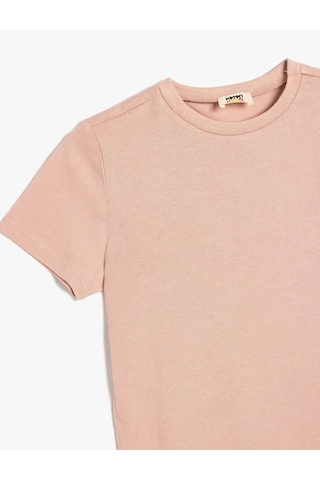 Koton Basic Pamuklu Pembe Erkek Çocuk T-shirt 5skb10020tk Pembe