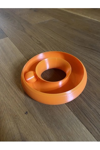 Buradabulabilirsin 3d Baskı Toplu Halka Kedi Oyuncağı İçinde Serbest Top Etkileşimli Kedi Parkuru Turuncu Bbz