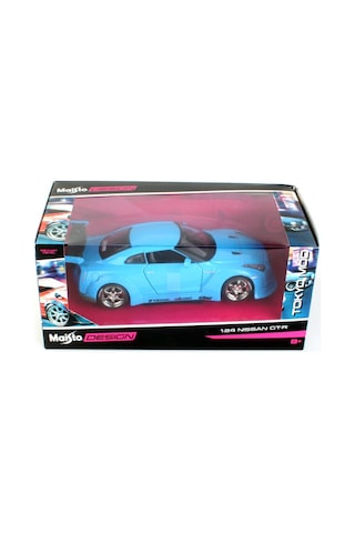 1:24 Ölçekli Nissan Gt-r Mavi Model Araba