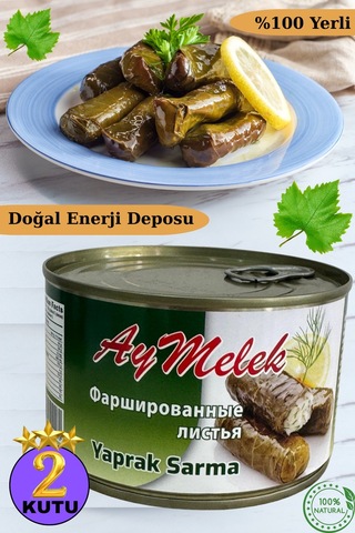 Yaprak Sarma 2 Kutu Yerli Üretim 400 Gr Doğal Besin Deposu Hazır Yemek
