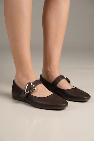 Papuçcity Fendi 03468 Kadın Günlük Babet Kahve