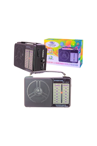 Everton Rt-1218 Analog Radyo (Ac.-Dc.) Pilli Ve Elektrikli