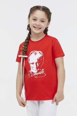 Lumberjack Ul 11ata01 4fx Kırmızı Unisex Çocuk Kısa Kol T-shirt 000000000101924307 Kırmızı