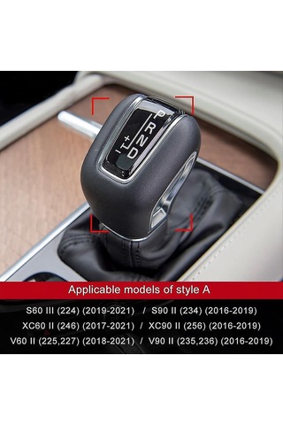 Reedark Volvo S60/s90/xc60/xc90/v60/v90 İç Mekan Karbon Fiber Vites Çubuğu Koruması 2016-2021 Diğer