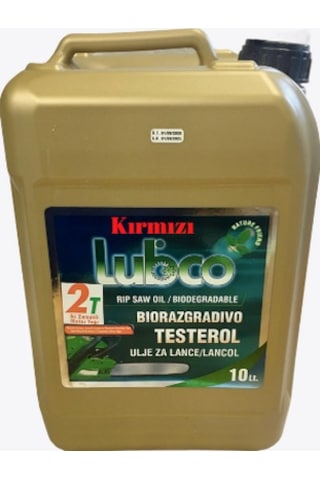 Lubco 2 Zamanlı 2-T Kırmızı Motosiklet Testere Bıçkı Yağı 10 L