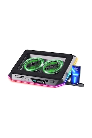 Classone Gaming GT200 10 RGB 15.6 -17'' Type C 2 Fanlı Laptop Soğutucu Stand
