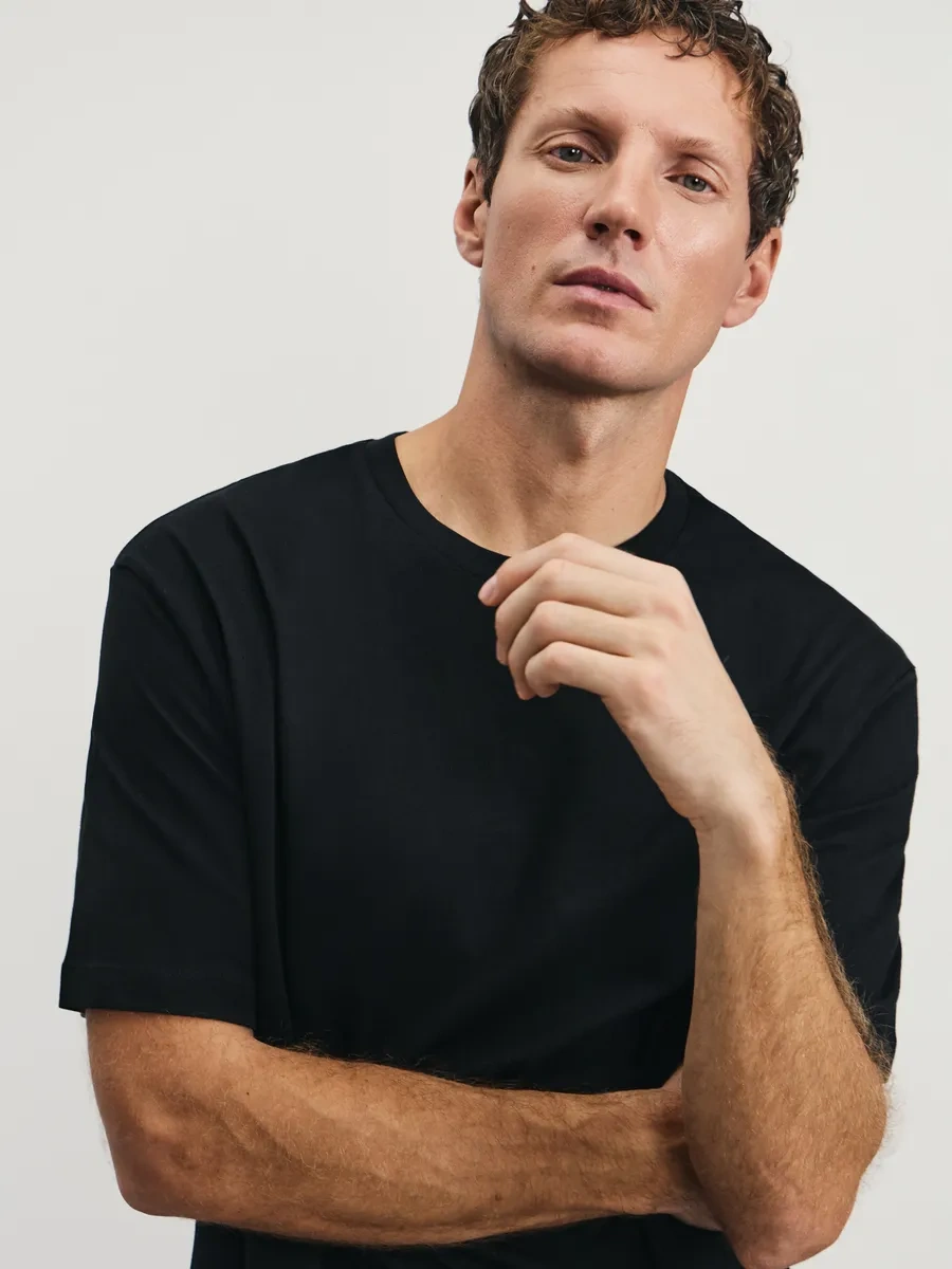 Zarına Temel Pamuklu Oversize Tişö 233150673 Siyah