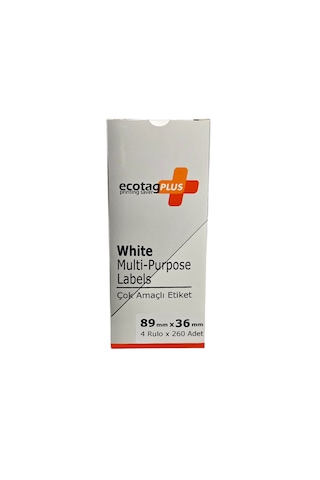Ecotagplus Dymo Muadili Etiket - 89 Mm X 36 Mm - 4 X 260 Adet - Eko Paket - 99012 1
