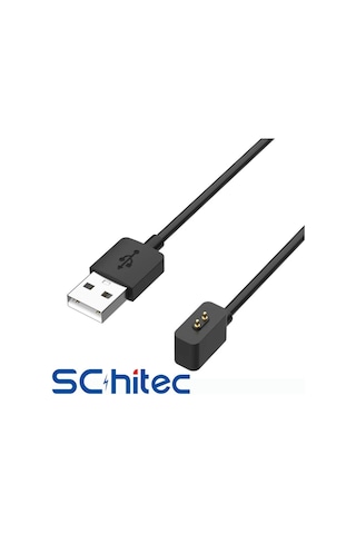 Schitec Mi Band 8/8pro/8active/9/9pro/9active/10 & Redmi Band2/watch3/3active/watch4/4active/watch5/active/5lite Uyumlu 1m Usb-a Manyetik Şarj Kablosu -