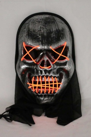 Orcan Işıklı Kurukafa Halloween Maskesi Msk-22339 Tüm Yaşlar