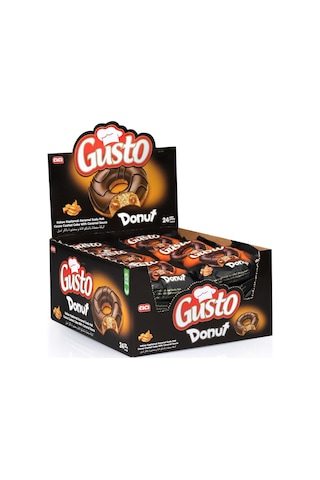 Gusto Donut Karamelli Kek 35 Gr. 24 Adet (1 Kutu)