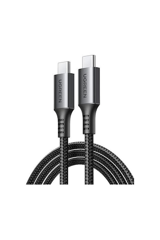 Ugreen Usb-c 60w 3a Qc Pd Örgülü Hızlı Şarj Kablosu, 1 Metre, Siyah, 15373 -