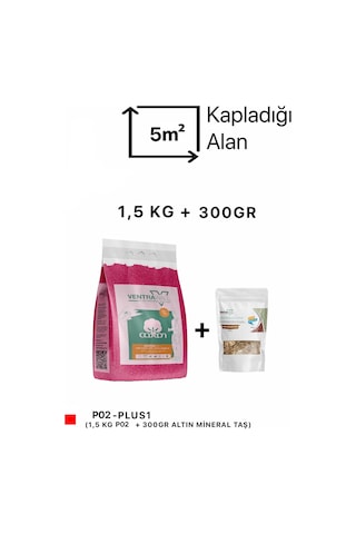 Ipek Sıva Duvar Boyası Pembe P02-Plus1 1,5-Pembe