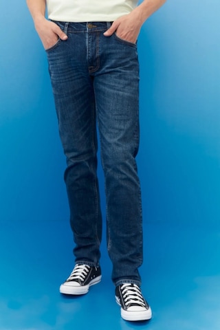 Lee Erkek Luke Slim Fit Düşük Bel Denim Esnek Jean Kot Pantolon L Lacivert