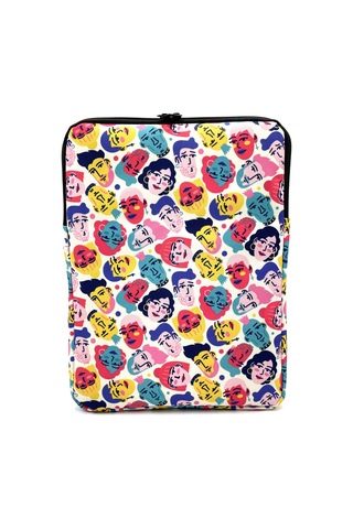 Differ 15,6 inç Rengarenk İnsan-People Desenli Apple Uyumlu MacBook /Laptop/Not