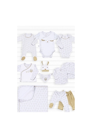 Tinylamb Lamb Organik Yenidoğan Hastane Çıkış Seti - 11 Parça Beyaz