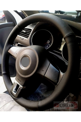 Fiat Tempra Uyumlu Dikmeli Direksiyon Kılıfı Noktalı-soft Siyah