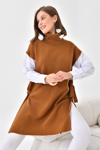 Ftz Women Kadın Gömlek Kol Tunik Taba 21-6059-taba Taba