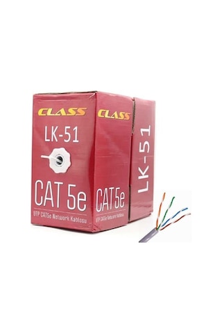 Class Cat5 Kablo Gri 26Awg 305Metre