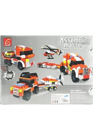 Ausini Assembling Master 3 İn 1 311 Parça Araç Taşıyıcı Tır