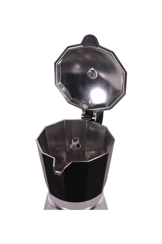 Any Morning Hes-6 Espresso Kahve Makinesi Alüminyum Moka Pot 240 Ml Siyah