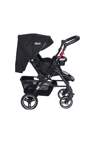 Tommy Baby Tornado Plus Black Alüminyum Lüx Çift Yönlü Bebek Arabası