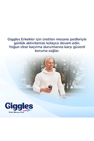 Giggles Erkek Mesane Pedi Medium Bladder Pad 1x20 Paket 20 Adet M