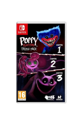 Nintendo Switch Poppy Playtime Triple Pack Korku Ve Bulmaca Oyunları 3'ü 1 Arada